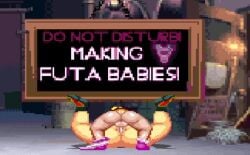 1futa 1girls animated backsack balls balls_clenching bathroom bianca's_daughter big_ass clothing cum cum_inside dragon_quest fatal_fury futa_on_female futanari implied_impregnation intersex king_of_fighters m.u.g.e.n mai_shiranui mating_press mugenfutacharsmaker pixel_art sex sign small_dom_big_sub smaller_futanari snk sound testicles_clench throbbing_balls video