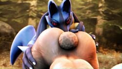 absurd_res anal ass duo female female/female hi_res humanoid lopunny lucario nintendo oral pokemon pokemon_(species) rimming saygoodbye-sfm sex video_games