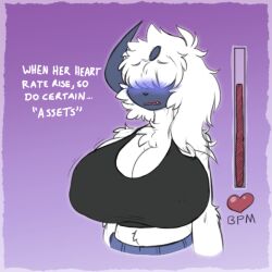 2020 absol big_breasts breast_expansion cleavage cynthia_(lunarspy) female lunarspy nintendo pokémon_(species) pokemon pokemon_(species) tagme worried