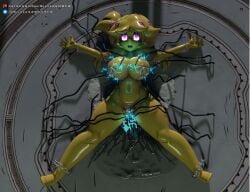 3d_(artwork) ahe_gao animatronic anthro areola avian big_breasts bird bodily_fluids bondage breasts cally3d chained chains chica_(cally3d) chica_(fnaf) chicken chiku chiku_(cryptia) clazzey cryptiacurves digital_media_(artwork) electricity electrostimulation fazclaire's_nightclub feathers female femsub five_nights_at_freddy's fnaf forced_ejaculation forced_milking forced_orgasm fredina's_nightclub galliform gallus_(genus) genital_fluids genitals hi_res humanoid lactating looking_pleasured machine milk nipples nude open_mouth phasianid pussy pussy_juice robot scottgames silver2299 solo thick_thighs torogao torture video_games wire yellow_body