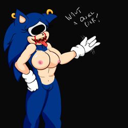 1_eye 1girls abs background black_background bleeding blood boobs breasts earrings eyx_draenog_(kaua16) female hd hi_res high_resolution highres pussy rule_63 sonic.exe sonic_(series) sonic_the_hedgehog sonic_the_hedgehog_(series) soulyagami64 tongue tongue_out vagina