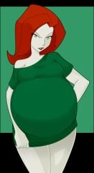 1girls batman:_the_animated_series batman_(series) belly big_belly breasts dc_comics dcau female female_only poison_ivy poison_ivy_(dcau) pregnant red_hair saburox solo the_new_batman_adventures thighs