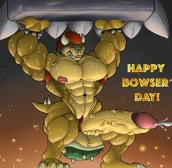 1boy abs armpit_hair biceps big_biceps big_muscles big_pecs big_penis big_triceps bodybuilder bowser bowser_day climax cum cumming erection growing growth huge_balls huge_biceps huge_cock huge_muscles huge_pecs huge_testicles hyper hyper_balls hyper_muscles hyper_penis koopa lifting male male_only mario_(series) muscle muscle_growth muscles muscular muscular_arms muscular_ass muscular_legs muscular_male nintendo pecs ripped shell solo squatting standing sweat sweating thwomp triceps veiny_muscles veiny_penis weightlifting weights wolfgerlion64