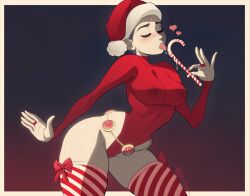 1girls candy_cane christmas christmas_tree dc dc_comics erect_nipples female female_focus female_only leotard licking nipple_bulge pinup pinup_pose pose posing rachel_roth raven_(dc) saliva saliva_drip saliva_string saliva_trail straight_hair tagme teen_titans triplexmile