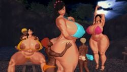 3boys 3girls areolae ass barefoot big_ass big_breasts big_thighs bikini blush breasts busty cattleya cinnamon_tea curvy dark-skinned_male enormous_ass enormous_breasts fat_ass female final_fantasy giant_ass giant_breasts gigantic_ass gigantic_breasts gigantic_thighs glasses huge_ass huge_breasts huge_thighs hyper_ass hyper_breasts koikatsu large_ass large_breasts large_thighs male massive_ass massive_breasts massive_thighs mature_female milf misato_katsuragi navel neon_genesis_evangelion nipples queen's_blade stretching swimsuit thick_thighs thighs tifa_lockhart voluptuous wide_hips wide_thighs