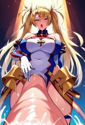 ai_generated big_breasts blowjob bradamante_(fate) cum_in_mouth fate_(series) futanari taker_pov