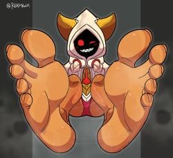 1girls blazblue cat_ears cat_tail catgirl fecharis feet feet_focus feet_up feline female foot_fetish kaka_(blazblue) reathroch sticky sticky_feet sweat sweating sweaty sweaty_feet taokaka