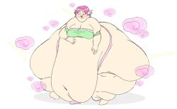 1girls apron_belly belly fat_rolls gabbadraws huge_belly huge_thighs sagging_belly thighs