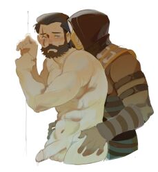 2024 2boys amiaomaomao balls bara barazoku beard big_balls big_penis blush completely_nude completely_nude_male daddy erection facial_hair gay hairy hi_res highres male male/male male_only manly mature_male mortal_kombat mortal_kombat_11 muscular_male netherrealm_studios nude penis scar scorpion_(mortal_kombat) sub-zero