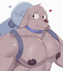 bara bara_tiddies bara_tits canine hug robot thisishomo