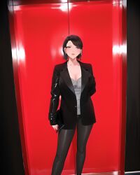 ai_generated french hitwoman hotel hotpants office_clothing office_lady