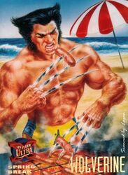 1990s 1995 20th_century beach boner erection james_howlett male male_only marvel solo wolverine_(x-men) x-men