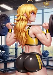 yang xiao long from rwby by twistedpeach