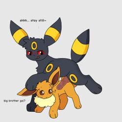 age_difference eeveelution_squad furry gai_(eeveelution_squad) leafy_green_ nintendo no_humans pokémon_(species) pokemon sunshine_(eeveelution_squad)