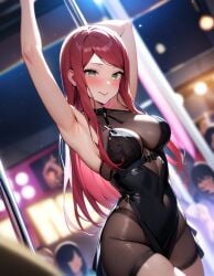 ai_generated club dancing female long_hair milf naruto red_hair rtxfus solo stripper stripper_pole uzumaki_kushina