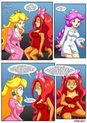 3girls arguing bbmbbf cheating_wife english_text mario_(series) nintendo page_6 palcomix peach_x_wendy_5_(comic) princess_peach regret sfw super_mario_bros. toadette toon.wtf wendy_o._koopa