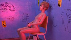 1girls 3d bathroom blender blonde_hair breasts busty e_kult female human kate_marsh life_is_strange long_hair masturbation nipples nude solo thick_thighs thighhighs topless vibrator wide_hips