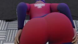 1girls 3d animated ass ass_focus ass_shake breasts brown_hair fortnite from_behind from_below hat huge_ass jiggle kishi long_hair no_sound skin_tight solo sunstrider_(fortnite) unitard video webm