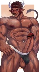 bara censor_bar censored censored_penis male male_only mu-q muscular muscular_male tagme yaoi