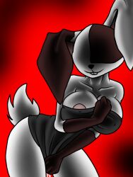 1girls 4n0nym0u5 anthro black_dress bodily_fluids bodily_fluids_drip bodily_fluids_from_pussy bunny_ears bunny_feet bunny_girl bunny_tail bunny_teeth covered_pussy covering covering_breasts female female_only five_nights_at_freddy's five_nights_at_freddy's:_security_breach furry hand_between_breasts hand_between_legs rabbit rabbit_ears rabbit_feet rabbit_girl rabbit_humanoid rabbit_tail rabbit_teeth red_background shaded simple_background simple_shading small_clothes smile smiling smiling_at_viewer solo standing thick_thighs tight_clothing tight_dress vanny_(fnaf) wet wet_pussy white_body white_fur white_skin