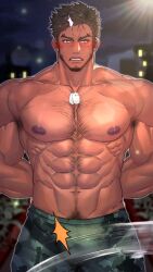 bara censor_bar censored censored_penis male male_only mu-q muscular muscular_male tagme yaoi