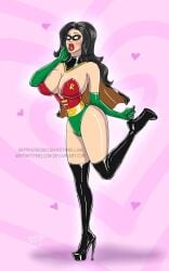 artist_name big_ass big_breasts big_lips dc dc_comics dick_grayson female female_only kittymellow robin_(dc) robin_(dick_grayson) rule_63