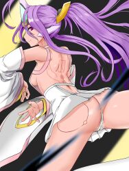 blazblue body_markings goddess hades_izanami purple_hair red_eyes