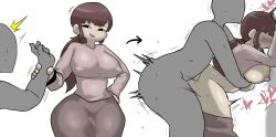 1boy 1girls ambiguous_penetration anonymous_male ass assertive assertive_female big_ass big_breasts breasts breasts_out character_request clapping_cheeks enigi09 faceless_male female from_behind fucked_into_submission fucked_silly heart huge_ass huge_breasts instant_loss_2koma large_ass large_breasts male partially_clothed rippling_ass sex shirt_up straight
