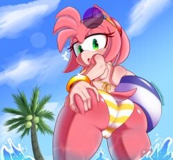 amy rose from sega by delicioussoup