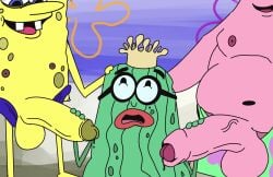 big_balls big_penis bikini_bottom gay imminent_oral kevin_c_cucumber male_only non-human patrick_star penis sea_cucumber sea_sponge spongebob_squarepants spongebob_squarepants_(character) starfish toony