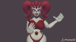 baby_(fnafsl) big_breasts circus_baby circus_baby_(fnaf) five_nights_at_freddy's prisma3d see-through_bra solo