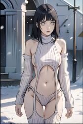 , ai_generated black_hair boruto:_naruto_next_generations breasts clothing female female_focus female_only hyuuga_hinata hyuuga_hinata naruto solo