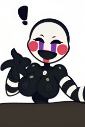 ! 4_fingers ai_generated animatronic_female animatronics big_breasts classic_fnaf_2_marionette classic_fnaf_2_puppet female_focus five_nights_at_freddy's five_nights_at_freddy's_2 happy haunted looking_at_viewer marionette_(fnaf) masked masked_female original_fnaf_2_marionette original_fnaf_2_puppet pixai possessed puppet_(fnaf) robot_girl slim_waist ultimate_custom_night upper_body white_background