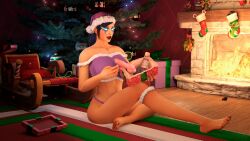 1futa 3d barefoot blue_eyes christmas christmas_outfit christmas_tree curvy curvy_body curvy_figure death_knight death_knight_(warcraft) feet futa_only futanari hips human kyvee_(pickles_wra) legs pale-skinned_futanari pale_skin pkotichka soles solo thighs toes warcraft world_of_warcraft wow