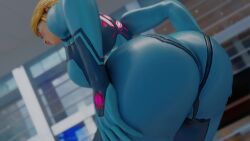 1girls 3d animated ass ass_focus ass_grab ass_shake bimbo blonde_hair bodysuit deep_skin female female_only from_behind gloves huge_ass jiggle kishi long_hair longer_than_30_seconds metroid nintendo no_sound ponytail pov samus_aran shiny shiny_clothes shiny_skin skin_tight solo solo_female thick_thighs twerking video webm zero_suit