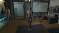 1girls 3d 3d_(artwork) 3d_model alternate_body_type alternate_breast_size alternate_hair_color alternate_hairstyle bethesda_softworks breasts_out cbbe completely_naked completely_naked_female completely_nude completely_nude_female curie curie_(fallout_4) exhibitionism exhibitionist fallout fallout_4 female human looking_at_viewer mod nude nude_female original original_artwork round_breasts salai_dubois seductive seductive_look short_hair solo standing thin_female thin_waist white_hair