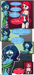 blue-skinned_female chelsea_(ruby_gillman) comic dreamworks english_text female_only light-skinned_female page_1 page_number red_hair ruby_gillman ruby_gillman,_teenage_kraken speech_bubble trece-013