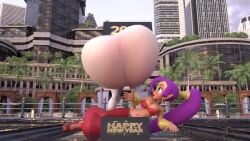 2024 3d animated balls_bigger_than_head balls_bigger_than_penis balls_expansion big_ass big_breasts boob_window busty casual casual_nudity clothed female futanari huge_breasts huge_cock hyper_balls hyper_penis mario_(series) new_year nintendo no_bra no_sound oversized_balls penis penis_expansion public public_nudity shantae shantae_(character) shocking_(artist) shorter_than_30_seconds shy_gal tagme underboob video