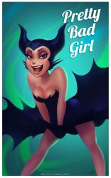 1girls aged_down alternate_skin_color breasts disney disney_villains dress female_only green_background green_eyes holding_skirt_down lips looking_at_viewer maleficent marilyn_monroe marilyn_monroe_(cosplay) skirt_lift sleeping_beauty_(1959_film) villain wind_lift