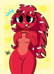 embarrassed_nude_female female female_only flaky_(htf) happy_tree_friends nervous_face tagme unknown_artist