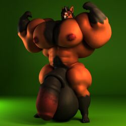 3d_(artwork) 5_fingers 5_toes abs absurd_res animal_genitalia animal_penis anthro anthroanim balls big_balls big_muscles big_nipples big_pecs big_penis black_balls black_feet black_hair black_hands brown_body brown_eyes brown_fur chest_tuft digital_media_(artwork) equid equine equine_penis feet fingers fist flexing flexing_both_biceps fur genitals green_background hair hi_res horse huge_balls huge_cock huge_muscles huge_pecs hyper hyper_balls hyper_genitalia hyper_muscles hyper_penis looking_at_viewer male mammal mottled mottled_genitalia mottled_penis muscular muscular_anthro muscular_male navel nipples pecs penis sebastian_horse shadow simple_background solo standing thick_thighs toes tuft