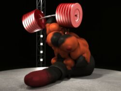 3d_(artwork) 5_fingers 5_toes abs absurd_res animal_genitalia animal_penis anthro anthroanim balls balls_on_floor barbell bedroom_eyes big_balls big_muscles big_nipples big_penis black_background black_balls black_feet black_hair black_hands brown_eyes chest_tuft digital_media_(artwork) equid equine equine_penis eyebrows feet fingers genitals hair hi_res holding_weights horse huge_balls huge_cock huge_muscles huge_pecs hyper hyper_balls hyper_genitalia hyper_muscles hyper_penis lifting_weight looking_at_viewer male mammal muscular muscular_anthro muscular_male narrowed_eyes nipples penis raised_eyebrow sebastian_horse seductive sheath simple_background smile solo stage standing toes top_heavy tuft