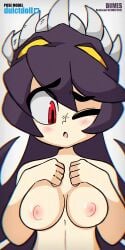 1girls 60fps animated black_hair blush breasts concerned cute diives female female_only filia_(skullgirls) jiggle lab_zero_games mp4 naked nipples no_sound nude nude_female one_eye_closed open_mouth red_eyes samson_(skullgirls) shorter_than_10_seconds shorter_than_30_seconds skullgirls smooth_animation solo solo_female vertical_video video white_background