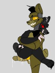 anthro bodily_fluids cum dreadbear duo five_nights_at_freddy's five_nights_at_freddy's_4 five_nights_at_freddy's_vr:help_wanted genital_fluids genitals male male/male male_only mammal nightmare_(fnaf) penis scottgames sex ursid video_games