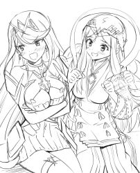 2girls artist_request haze_(xenoblade) mythra tagme tagme_(artist) xenoblade_(series) xenoblade_chronicles_2 xenoblade_chronicles_2:_torna_the_golden_country