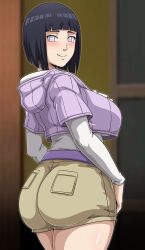 1girls absurd_res ass big_ass big_breasts big_butt boruto:_naruto_next_generations breasts clothed eye_contact female female_only fully_clothed high_resolution hyuuga_hinata large_breasts looking_at_viewer mature_female milf naruto naruto_(series) sano-br short_hair shounen_jump solo standing thick_thighs thighs