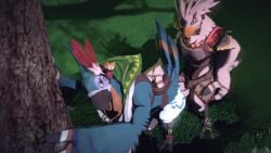 2boys animated breath_of_the_wild furry gay kass_(zelda) no_humans rito sound tagme teba_(tloz) the_legend_of_zelda the_legend_of_zelda:_breath_of_the_wild twitchyanimation video