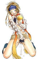 braid detached_sleeves female female_only final_fantasy final_fantasy_x final_fantasy_x-2 human masturbation pussy_juice rikku solo