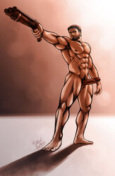 1boy bara chris_redfield flashconan human male male_only muscle muscles resident_evil solo tagme