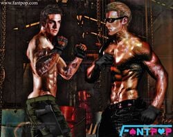 albert_wesker chris_redfield fantpop male male_only resident_evil tagme